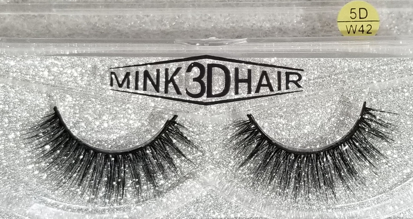 Mink 3D Lashes: 5D-W42